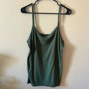 Green ribbed tank